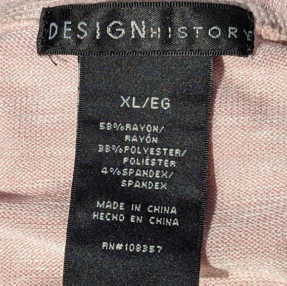 Heathered pink asymmetrical knit top - Picture 7 of 7